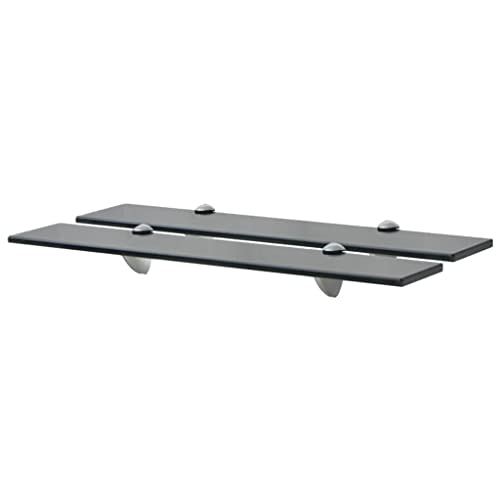 Youuihom 2er Set Glas Schweberegal Schwarz Wandregal 60x20 cm mit 8 mm Sicherheitsglas für Deko in Wohnzimmer Bad Schlafzimmer Modernes Design Praktische Ablage Youuihom 2er Set Glas Schweberegal Schwarz Wandregal 60x20 cm mit 8 mm Sicherheitsglas für Deko in Wohnzimmer Bad Schlafzimmer Modernes Design Praktische Ablage von Youuihom