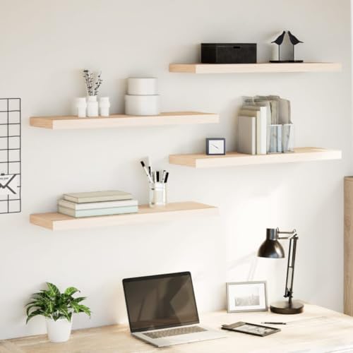 Youuihom 4er Set Schweberegale aus Holzwerkstoff mit Eichenfurnier 80x23,5x4cm Unsichtbare Montage Schwebendes Wandregal Stauraum Lösung für Wohnzimmer Küche Bad Büro Youuihom 4er Set Schweberegale aus Holzwerkstoff mit Eichenfurnier 80x23,5x4cm Unsichtbare Montage Schwebendes Wandregal Stauraum Lösung für Wohnzimmer Küche Bad Büro von Youuihom