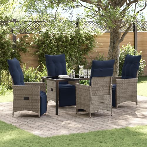 Youuihom 5-TLG. Garten Essset mit Kissen Modernes Design Stahlrahmen Wetterfest für Terrasse Balkon und Garten Youuihom 5-TLG. Garten Essset mit Kissen Modernes Design Stahlrahmen Wetterfest für Terrasse Balkon und Garten von Youuihom