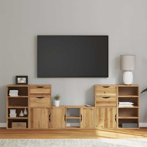 Youuihom 5-TLG. Wohnwand mit Stauraum ODDA Massivholz Kiefer Tv Tisch Tv Board Hängend Wohnzimmer Möbel Fernsehtisch Hoch für Inneres Schlafzimmer Flur Wohnstube Youuihom 5-TLG. Wohnwand mit Stauraum ODDA Massivholz Kiefer Tv Tisch Tv Board Hängend Wohnzimmer Möbel Fernsehtisch Hoch für Inneres Schlafzimmer Flur Wohnstube von Youuihom