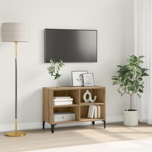 Youuihom Artisan Oak TV Board Lowboard Fernsehtisch aus Holzwerkstoff 150 x 40 x 45 cm Modernes Design bis 50 kg Belastbarkeit Matt Braun für Wohnzimmer Flur Schlafzimmer von Youuihom