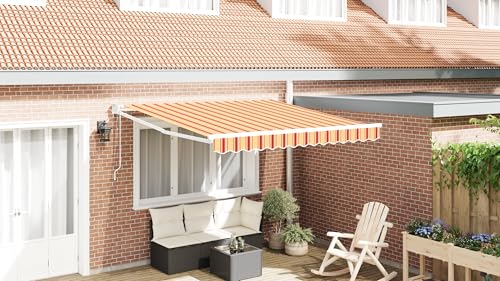 Youuihom Automatische Einziehbare Markise Gelb und Pfirsich 350x250 cm UV Schutz Wasserabweisend für Terrasse Balkon Garten Modernes Design Youuihom Automatische Einziehbare Markise Gelb und Pfirsich 350x250 cm UV Schutz Wasserabweisend für Terrasse Balkon Garten Modernes Design von Youuihom