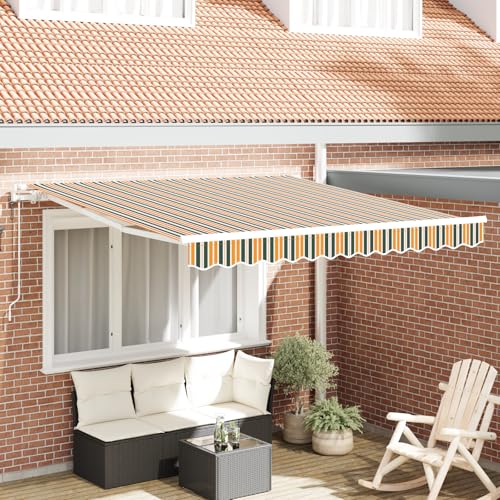 Youuihom Automatische Einziehbare Markise Grün Gelb Gestreift 350x250 cm UV Schutz Wasserabweisend für Terrasse Garten und Balkon Youuihom Automatische Einziehbare Markise Grün Gelb Gestreift 350x250 cm UV Schutz Wasserabweisend für Terrasse Garten und Balkon von Youuihom