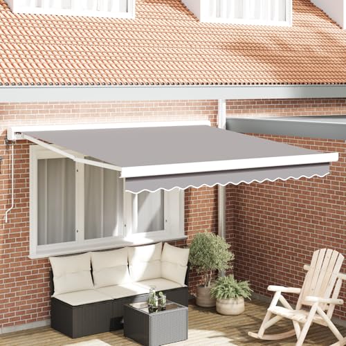 Youuihom Automatische Einziehbare Markise Hellgrau 350x250 cm Modernes Design mit Robustem Polyesterstoff UV-Schutz für Terrasse Balkon und Garten Youuihom Automatische Einziehbare Markise Hellgrau 350x250 cm Modernes Design mit Robustem Polyesterstoff UV-Schutz für Terrasse Balkon und Garten von Youuihom