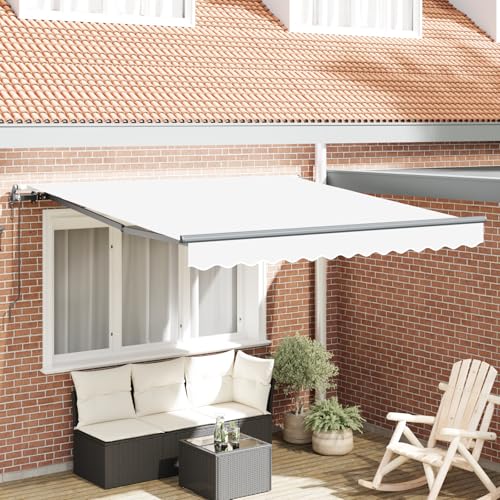 Youuihom Automatische Einziehbare Markise Weiß 300x250 cm Rechteckige Gelenkarmmarkise aus UV-beständigem Polyesterstoff für Terrasse Garten und Balkon mit Einfacher Bedienung und Modernem Design Youuihom Automatische Einziehbare Markise Weiß 300x250 cm Rechteckige Gelenkarmmarkise aus UV-beständigem Polyesterstoff für Terrasse Garten und Balkon mit Einfacher Bedienung und Modernem Design von Youuihom