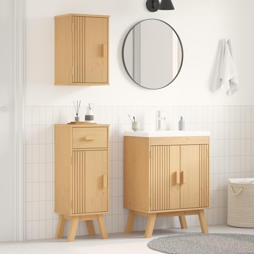 Youuihom Badezimmermöbel Set aus massivem Kiefernholz Waschbecken Schrank mit 2 Stauraum Schränken Modernes Design für Ordnung und Stil im Bad Youuihom Badezimmermöbel Set aus massivem Kiefernholz Waschbecken Schrank mit 2 Stauraum Schränken Modernes Design für Ordnung und Stil im Bad von Youuihom