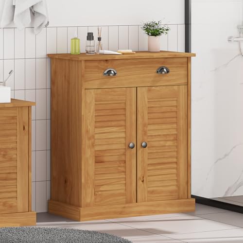 Youuihom Badezimmerschrank Honigbraun 68 x 34 x 80 cm Massivholz Kiefer Modernes Design mit Mehreren Fächern für Toilettenartikel und Handtücher Robuster Schmaler Badschrank für Badezimmer Youuihom Badezimmerschrank Honigbraun 68 x 34 x 80 cm Massivholz Kiefer Modernes Design mit Mehreren Fächern für Toilettenartikel und Handtücher Robuster Schmaler Badschrank für Badezimmer von Youuihom
