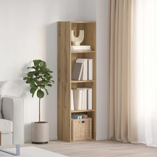 Youuihom Bücherregal Wandregal in Artisan-Eiche Holzwerkstoff 36x30x143 cm Elegantes Design Robuster Stauraum Flexibel Montierbar für Wohnzimmer Büro oder Schlafzimmer Youuihom Bücherregal Wandregal in Artisan-Eiche Holzwerkstoff 36x30x143 cm Elegantes Design Robuster Stauraum Flexibel Montierbar für Wohnzimmer Büro oder Schlafzimmer von Youuihom