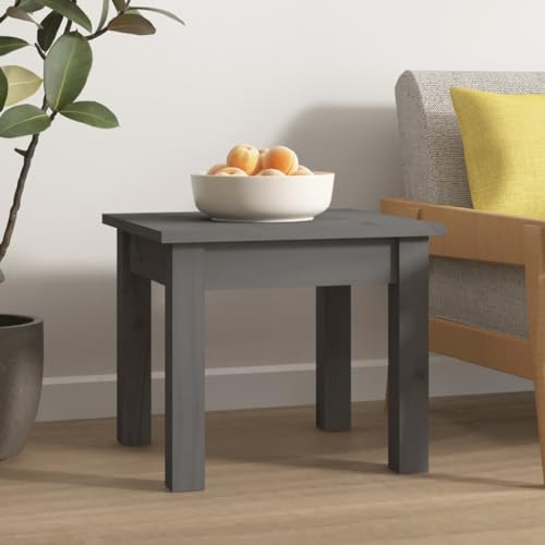 Youuihom Couchtisch Beistelltisch Grau 35x35x30 cm Massivholz Kiefer Natur Design Wohnzimmer Schlafzimmer Youuihom Couchtisch Beistelltisch Grau 35x35x30 cm Massivholz Kiefer Natur Design Wohnzimmer Schlafzimmer von Youuihom