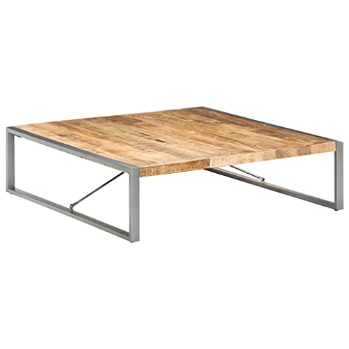Youuihom Couchtisch Beistelltisch Industrie-Design Raues Mangoholz 140x140x40 cm Robust Langlebig Vintage Möbel für Wohnzimmer Youuihom Couchtisch Beistelltisch Industrie-Design Raues Mangoholz 140x140x40 cm Robust Langlebig Vintage Möbel für Wohnzimmer von Youuihom