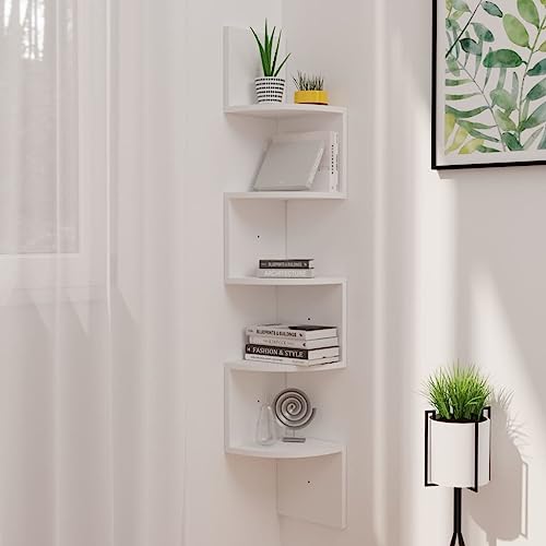 Youuihom Elegantes Wand-Eckregal Weiß 19x19x123 cm aus Holzwerkstoff Platzsparendes Eckregal für Wand Praktische Aufbewahrung von Büchern Deko in Wohnzimmer Bad Küche Youuihom Elegantes Wand-Eckregal Weiß 19x19x123 cm aus Holzwerkstoff Platzsparendes Eckregal für Wand Praktische Aufbewahrung von Büchern Deko in Wohnzimmer Bad Küche von Youuihom