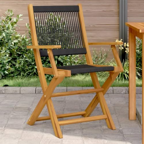 Youuihom Gartenstühle 2 STK. Schwarz Massivholz Akazie und Polypropylen Outdoor Stuhl Gartenstühle Strandstuhl Balkonstuhl für Balkon Strand Camping Garten Youuihom Gartenstühle 2 STK. Schwarz Massivholz Akazie und Polypropylen Outdoor Stuhl Gartenstühle Strandstuhl Balkonstuhl für Balkon Strand Camping Garten von Youuihom
