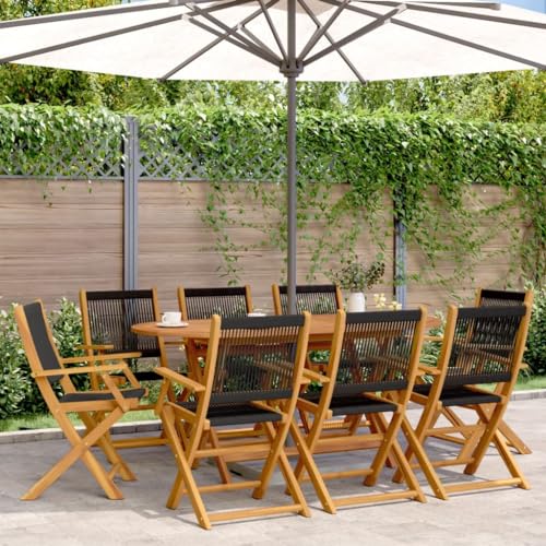 Youuihom Gartenstühle 8 STK. Klappbar Schwarz Massivholz Akazie Outdoor Stuhl Gartenstühle Strandstuhl Balkonstuhl für Balkon Strand Camping Garten Youuihom Gartenstühle 8 STK. Klappbar Schwarz Massivholz Akazie Outdoor Stuhl Gartenstühle Strandstuhl Balkonstuhl für Balkon Strand Camping Garten von Youuihom