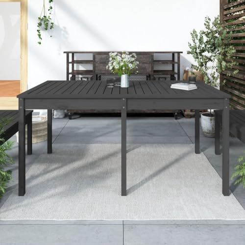 Youuihom Gartentisch Grau aus Massivholz Kiefer 159,5 x 82,5 x 76 cm Robuster Outdoor Tisch mit Stabiler Rahmen für Garten Terrasse Balkon und Camping Youuihom Gartentisch Grau aus Massivholz Kiefer 159,5 x 82,5 x 76 cm Robuster Outdoor Tisch mit Stabiler Rahmen für Garten Terrasse Balkon und Camping von Youuihom