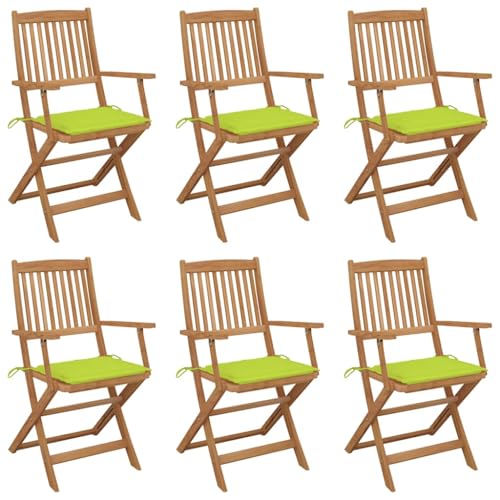 Youuihom Klappbare Gartenstühle 6 STK. mit Kissen Massivholz Akazie Outdoor Stuhl Campingstuhl Strandstuhl Outdoor Sessel für Balkon Camping Strand Garten Youuihom Klappbare Gartenstühle 6 STK. mit Kissen Massivholz Akazie Outdoor Stuhl Campingstuhl Strandstuhl Outdoor Sessel für Balkon Camping Strand Garten von Youuihom