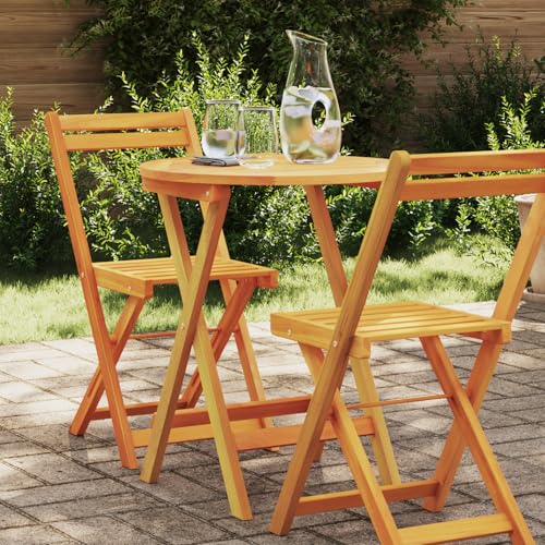Youuihom Klappbarer Gartentisch Rund aus Massivholz Akazie Ø60x72 cm Faltbarer Beistelltisch für Balkon Terrasse und Camping Robustes Outdoor Design Youuihom Klappbarer Gartentisch Rund aus Massivholz Akazie Ø60x72 cm Faltbarer Beistelltisch für Balkon Terrasse und Camping Robustes Outdoor Design von Youuihom