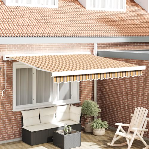 Youuihom Manuelle einziehbare Markise mit Multicolor-Streifen 300x250 cm Wasserabweisender Polyesterstoff für Terrasse Balkon und Garten Perfekter Sonnenschutz mit Stil Youuihom Manuelle einziehbare Markise mit Multicolor-Streifen 300x250 cm Wasserabweisender Polyesterstoff für Terrasse Balkon und Garten Perfekter Sonnenschutz mit Stil von Youuihom