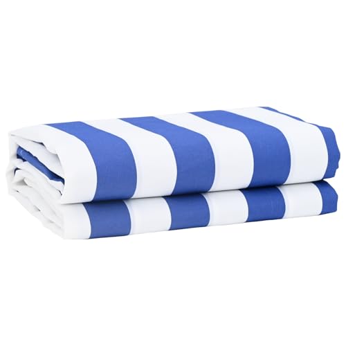 Youuihom Markisenstoff Blau Weiß 10x1.6 m UV beständiger Polyester Stoff für Terrassenüberdachung und Balkon mit wasserabweisender Funktion und klassischem Streifenmatt Design Youuihom Markisenstoff Blau Weiß 10x1.6 m UV beständiger Polyester Stoff für Terrassenüberdachung und Balkon mit wasserabweisender Funktion und klassischem Streifenmatt Design von Youuihom