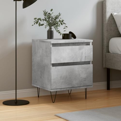 Youuihom Nachttisch Betongrau 40x35x50 cm Holzwerkstoff Metall Schmaler Beistelltisch mit Schublade und Fach Modernes Design für Schlafzimmer Youuihom Nachttisch Betongrau 40x35x50 cm Holzwerkstoff Metall Schmaler Beistelltisch mit Schublade und Fach Modernes Design für Schlafzimmer von Youuihom