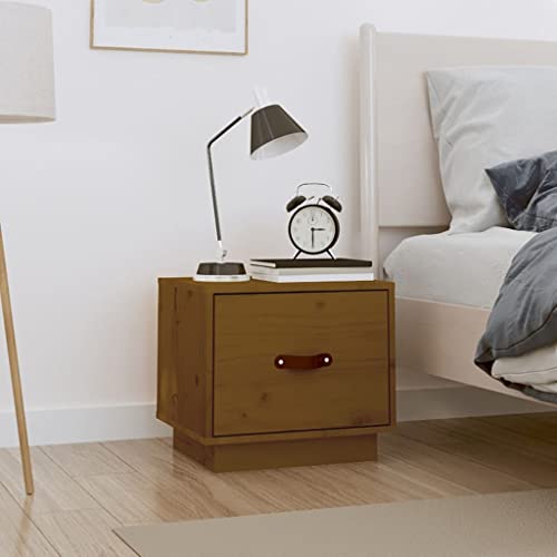 Youuihom Nachttisch Massivholz Kiefer Honigbraun 40x34x35 cm mit Schublade – Elegantes Design und Stauraum für Schlafzimmer Youuihom Nachttisch Massivholz Kiefer Honigbraun 40x34x35 cm mit Schublade – Elegantes Design und Stauraum für Schlafzimmer von Youuihom