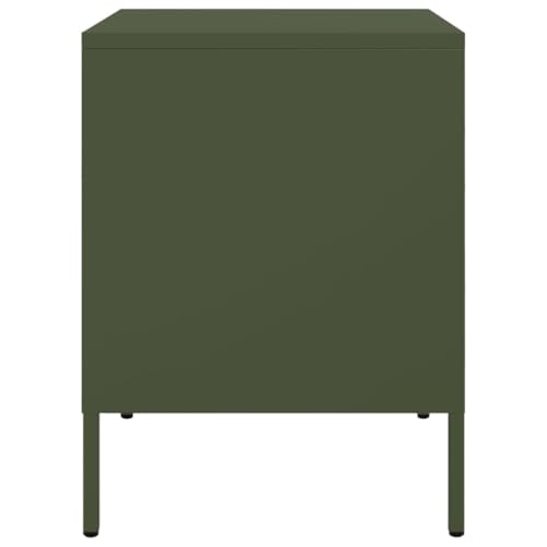 Youuihom Nachttisch Olivgrün 36x39x50,5 cm Stahl Industrie Design mit 2 Schubladen Robuster und Stabiler Beistelltisch für Schlafzimmer Wohnzimmer und Büro Youuihom Nachttisch Olivgrün 36x39x50,5 cm Stahl Industrie Design mit 2 Schubladen Robuster und Stabiler Beistelltisch für Schlafzimmer Wohnzimmer und Büro von Youuihom