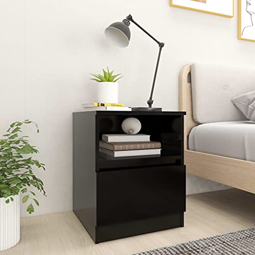 Youuihom Nachttisch Set 2 Stück Schwarz Moderner Nachttisch mit Schublade und Einlegeboden 40 x 40 x 50 cm Langlebiges Holzwerkstoff Design für Schlafzimmer und Wohnzimmer Youuihom Nachttisch Set 2 Stück Schwarz Moderner Nachttisch mit Schublade und Einlegeboden 40 x 40 x 50 cm Langlebiges Holzwerkstoff Design für Schlafzimmer und Wohnzimmer von Youuihom