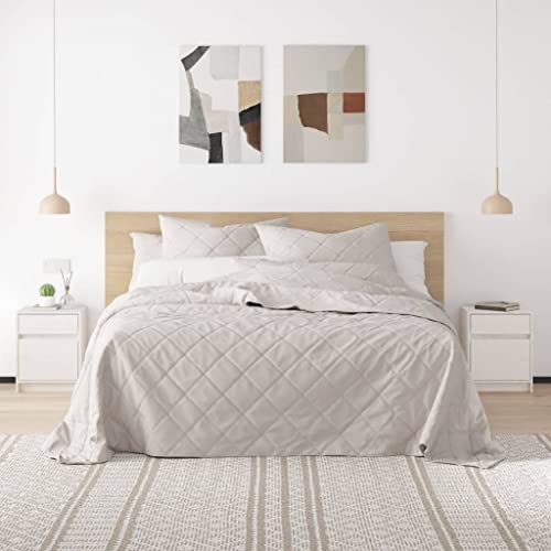 Youuihom Nachttisch Weiß Massivholz Kiefer 40x31x50 cm Schmaler Nachtschrank mit Stauraum für Schlafzimmer Robuste Nachtkommode von Youuihom