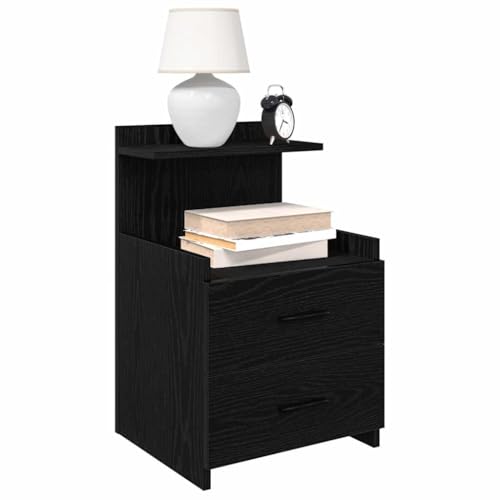 Youuihom Nachttisch mit 2 Schubladen Schwarz 40x36,5x62 cm Moderner Nachttischschrank aus Holzwerkstoff Stabiles Sideboard Schlafzimmer mit Stauraum für Bücher und persönliche Gegenstände Youuihom Nachttisch mit 2 Schubladen Schwarz 40x36,5x62 cm Moderner Nachttischschrank aus Holzwerkstoff Stabiles Sideboard Schlafzimmer mit Stauraum für Bücher und persönliche Gegenstände von Youuihom