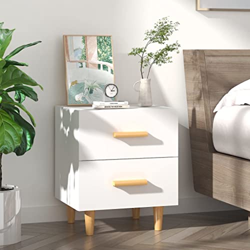Youuihom Nachttisch mit Schubladen Weiß 40x35x47,5 cm aus Holzwerkstoff und Massivholz Eukalyptus | Schlafzimmermöbel mit Stauraum | Moderner Beistelltisch für Schlafzimmer und Wohnzimmer Youuihom Nachttisch mit Schubladen Weiß 40x35x47,5 cm aus Holzwerkstoff und Massivholz Eukalyptus | Schlafzimmermöbel mit Stauraum | Moderner Beistelltisch für Schlafzimmer und Wohnzimmer von Youuihom