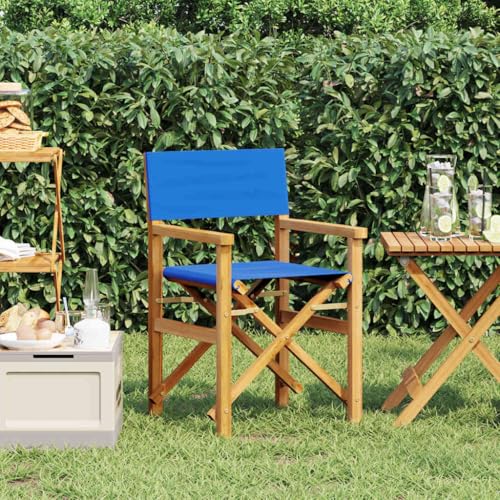 Youuihom Regiestuhl Klappbar Blau Massivholz Teak Camping Stühle Campingstuhl Strandstuhl Essstühle für Strand Garten Camping Balkon Youuihom Regiestuhl Klappbar Blau Massivholz Teak Camping Stühle Campingstuhl Strandstuhl Essstühle für Strand Garten Camping Balkon von Youuihom