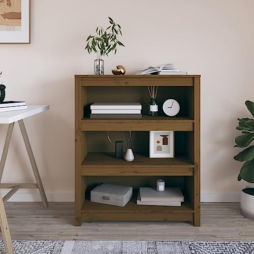 Youuihom Schmal Bücherregal aus Massivholz Kiefer Honigbraun 80x35x97 cm mit Modernem Design und Viel Stauraum für Wohnzimmer Schlafzimmer Büro Youuihom Schmal Bücherregal aus Massivholz Kiefer Honigbraun 80x35x97 cm mit Modernem Design und Viel Stauraum für Wohnzimmer Schlafzimmer Büro von Youuihom