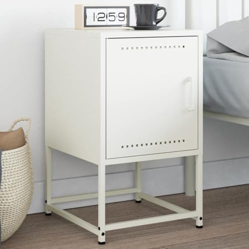 Youuihom Schmaler Nachttisch Beistelltisch Weiß aus Stahl 36x39x60,5 cm Industrie-Design Robust mit Viel Stauraum für Schlafzimmer Wohnzimmer Büro Youuihom Schmaler Nachttisch Beistelltisch Weiß aus Stahl 36x39x60,5 cm Industrie-Design Robust mit Viel Stauraum für Schlafzimmer Wohnzimmer Büro von Youuihom