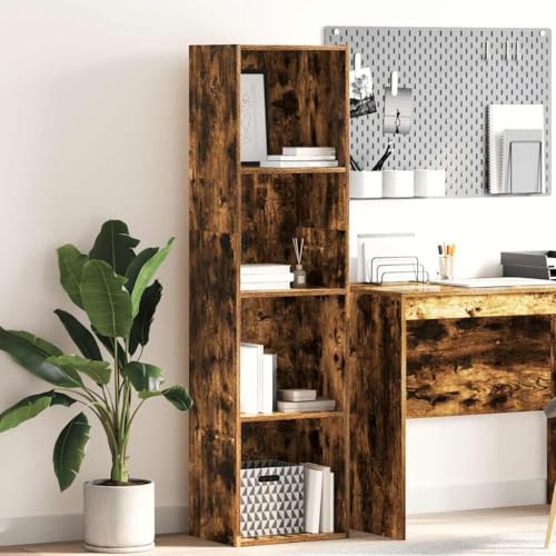 Youuihom Schmales Bücherregal Räuchereiche Holzwerkstoff 40x30x152 cm Hoch Regal für Bücher Dekoration im Wohnzimmer Schlafzimmer Flur Modernes Design Robust Langlebig Youuihom Schmales Bücherregal Räuchereiche Holzwerkstoff 40x30x152 cm Hoch Regal für Bücher Dekoration im Wohnzimmer Schlafzimmer Flur Modernes Design Robust Langlebig von Youuihom