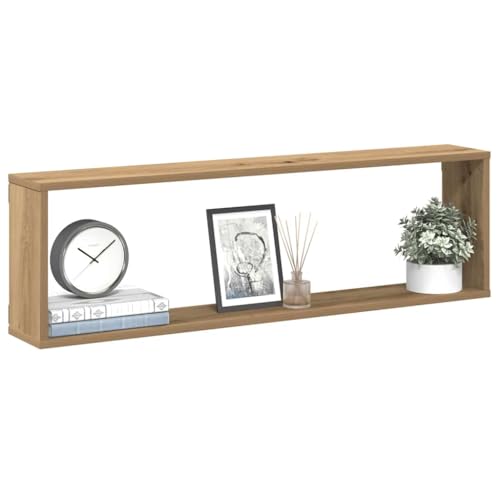 Youuihom Schwebende Würfel Wandregale 4 Stück Artisan-Eiche Holzwerkstoff 100x15x30 cm mit Stauraum für Wohnzimmer Schlafzimmer Küche Badezimmer Modernes Design Youuihom Schwebende Würfel Wandregale 4 Stück Artisan-Eiche Holzwerkstoff 100x15x30 cm mit Stauraum für Wohnzimmer Schlafzimmer Küche Badezimmer Modernes Design von Youuihom