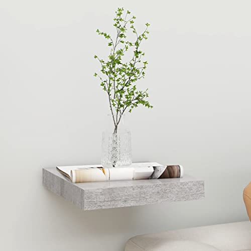 Youuihom Schweberegal Betongrau MDF Wabenplatten-Design 23x23,5x3,8 cm mit Metallrahmen Unsichtbares Montagesystem für Wanddeko Bücherregal Wohnzimmer Bad Küche Youuihom Schweberegal Betongrau MDF Wabenplatten-Design 23x23,5x3,8 cm mit Metallrahmen Unsichtbares Montagesystem für Wanddeko Bücherregal Wohnzimmer Bad Küche von Youuihom