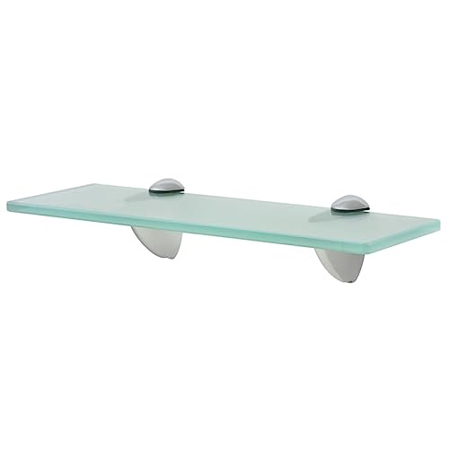 Youuihom Schweberegal Glas Wandregal 30x10 cm Transparent 8 mm Sicherheitsglas Tragkraft 10 kg für Bad Wohnzimmer Schlafzimmer Dekoration von Youuihom