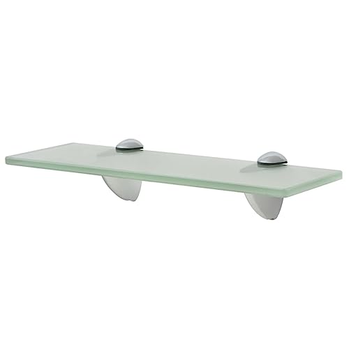 Youuihom Schweberegal aus gehärtetem Sicherheitsglas 8 mm Wandregal 30x10 cm tragend bis 10 kg mit Montagesatz schmal für Badezimmer Wohnzimmer von Youuihom