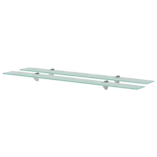 Youuihom Schweberegale aus gehärtetem Glas 2 Stück 100x20 cm transparent für Wandregal Badregal Bücherregal Youuihom Schweberegale aus gehärtetem Glas 2 Stück 100x20 cm transparent für Wandregal Badregal Bücherregal von Youuihom