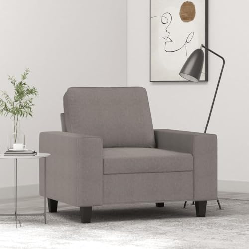 Youuihom Sessel Taupe 60 cm Stoff Balkon Couch Schlafcouch Schlafsofa Balkon Sofa für Wohnzimmer Küchen Jugendzimmer Esszimmer von Youuihom