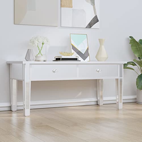 Youuihom Spiegel-Couchtisch 106x45x45 cm mit Schubladen Holzwerkstoff und Spiegelglas Beistelltisch Sofatisch für Wohnzimmer Youuihom Spiegel-Couchtisch 106x45x45 cm mit Schubladen Holzwerkstoff und Spiegelglas Beistelltisch Sofatisch für Wohnzimmer von Youuihom