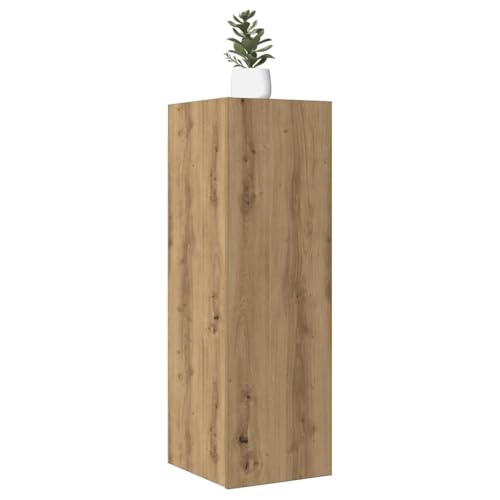 Youuihom TV Hängeschrank 2 Stück Artisan Eiche 30,5x30x90 cm Holzwerkstoff Modernes Design mit viel Stauraum für Wohnzimmer von Youuihom