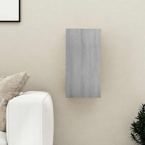 Youuihom TV Hängeschrank Grau Sonoma 30,5x30x60 cm Holzwerkstoff Modernes Design mit viel Stauraum für Wohnzimmer Schlafzimmer und Flur von Youuihom