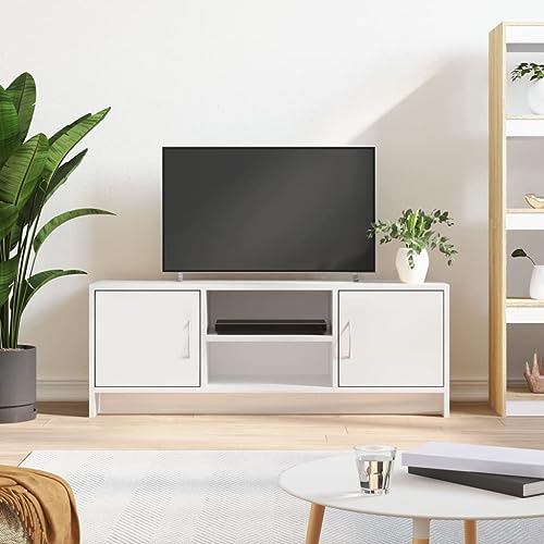 Youuihom TV Lowboard Hochglanz Weiß 102x30x37,5 cm aus Holzwerkstoff Modernes Fernsehtisch mit 4 Fächern und robuster Oberplatte TV Schrank für Wohnzimmer & Flur Youuihom TV Lowboard Hochglanz Weiß 102x30x37,5 cm aus Holzwerkstoff Modernes Fernsehtisch mit 4 Fächern und robuster Oberplatte TV Schrank für Wohnzimmer & Flur von Youuihom