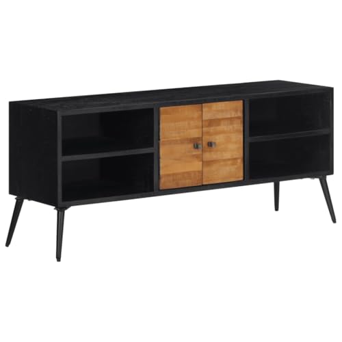 Youuihom TV-Schrank 112x31x45 cm Recyceltes Massivholz Teak Sideboard Fernseher Couchtisch Tv Ständer Sideboard Tv Lowboard für Inneres Flur Wohnstube Schlafzimmer von Youuihom