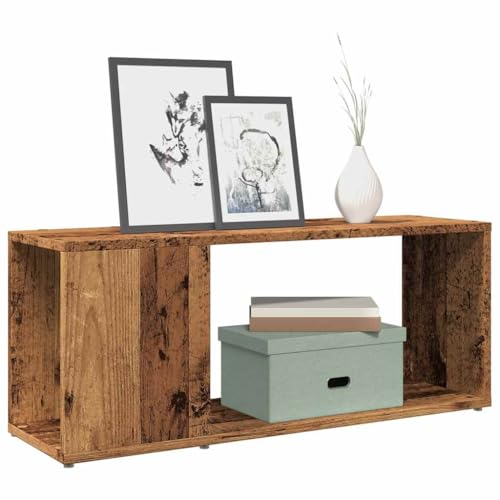 Youuihom TV-Schrank Altholz-Optik 80x24x32 cm Holzwerkstoff Fernseher Tisch Tv Schrank Tv Board Hängend Tv Stand Cabinet für Inneres Schlafzimmer Wohnstube Flur von Youuihom