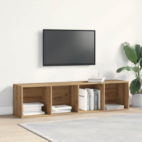 Youuihom TV Schrank Artisan Eiche 120x34x37 cm Holzwerkstoff Modernes Design mit Stauraum Robust und Langlebig für Wohnzimmer Schlafzimmer von Youuihom