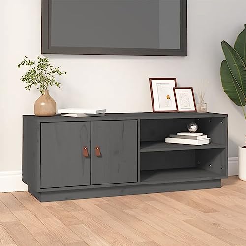 Youuihom TV Schrank Grau aus Massivholz Kiefer 105 x 34 x 40 cm Stilvolles Lowboard mit Stauraum für Wohnzimmer Youuihom TV Schrank Grau aus Massivholz Kiefer 105 x 34 x 40 cm Stilvolles Lowboard mit Stauraum für Wohnzimmer von Youuihom