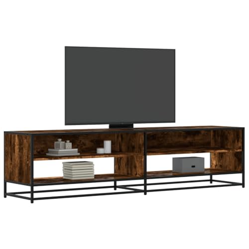 Youuihom TV Schrank Lowboard 180x40x46 cm in Räuchereiche Holz Metall Industrial Regal Fernsehtisch Sideboard für Wohnzimmer Schlafzimmer Büro Youuihom TV Schrank Lowboard 180x40x46 cm in Räuchereiche Holz Metall Industrial Regal Fernsehtisch Sideboard für Wohnzimmer Schlafzimmer Büro von Youuihom