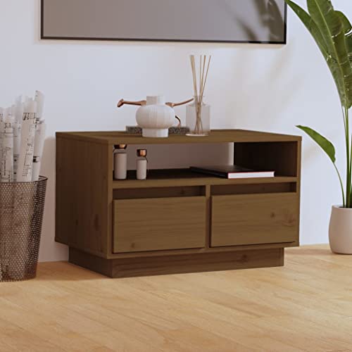 Youuihom TV Schrank Lowboard 60x35x37 cm Massivholz Kiefer Honigbraun Stabile Fernsehtisch Kommode mit Schubladen Modernes Design für Wohnzimmer Schlafzimmer Youuihom TV Schrank Lowboard 60x35x37 cm Massivholz Kiefer Honigbraun Stabile Fernsehtisch Kommode mit Schubladen Modernes Design für Wohnzimmer Schlafzimmer von Youuihom