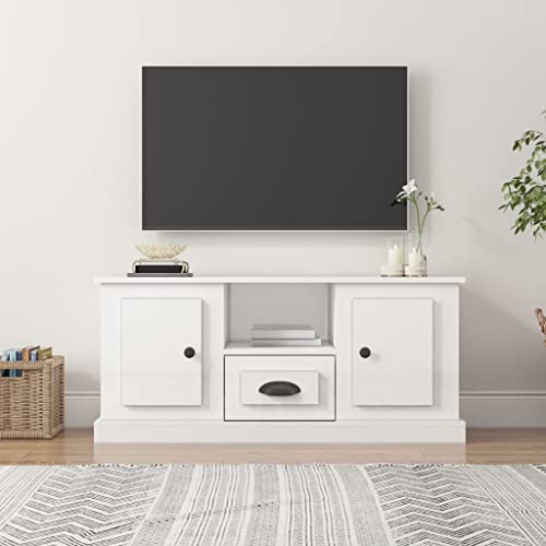 Youuihom TV-Schrank Lowboard Hochglanz-Weiß 100x35,5x45 cm Holzwerkstoff Modernes Fernsehtisch mit großzügigem Stauraum für Wohnzimmer Büro Flur Youuihom TV-Schrank Lowboard Hochglanz-Weiß 100x35,5x45 cm Holzwerkstoff Modernes Fernsehtisch mit großzügigem Stauraum für Wohnzimmer Büro Flur von Youuihom